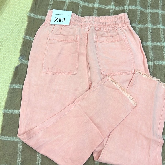Zara the raw hem trousers pants size Small - Picture 2 of 2